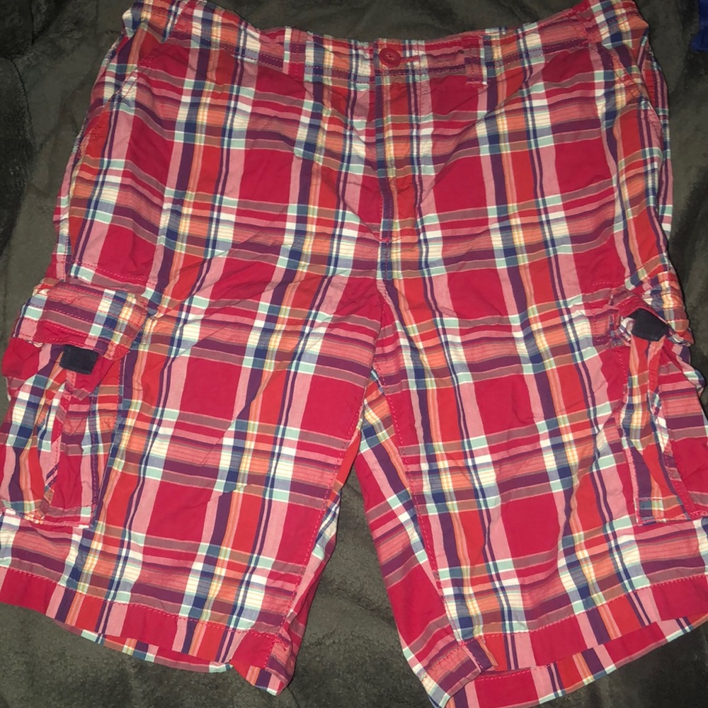 Print design cargo shorts